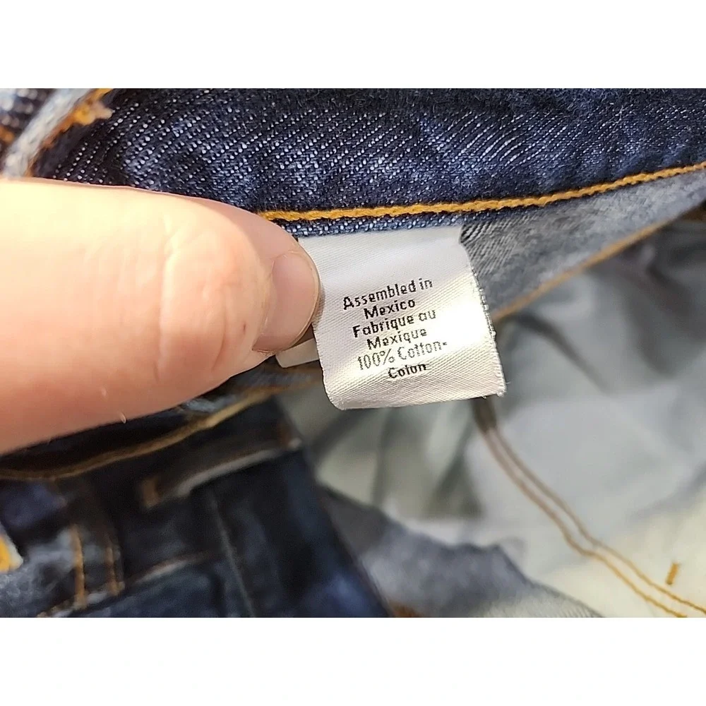 Calvin Klein Women's Omega Rinse Wash Blue‎ Denim Sz 14 Jeans 100% Cotton ~ VG